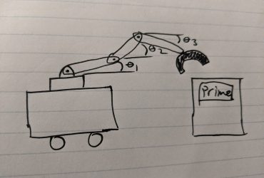 mobile robots carrying shelving units in a warehouse
